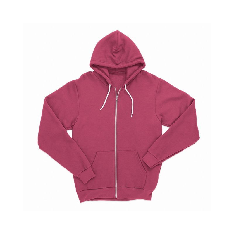 Unisex flex fleece zip hoodie